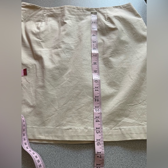 Vintage Y2K Gap Stretch Beige Skirt Size 10 - Picture 10 of 10
